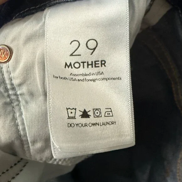 Mother High Waisted Looker Ankle Fray Not Rough Enough Jeans Womens Size 29 - Picture 3 of 7
